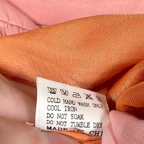 Petal & Pup Pink & Orange Color Block High Low Maxi Skirt Women's US Size 8 - Picture 9 of 9